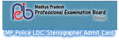 MP Police LDC Admit Card