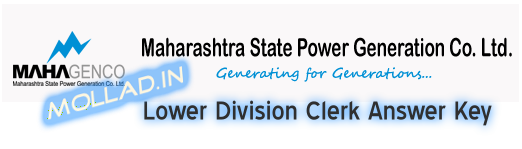 MAHAGENCO LDC Answer Key
